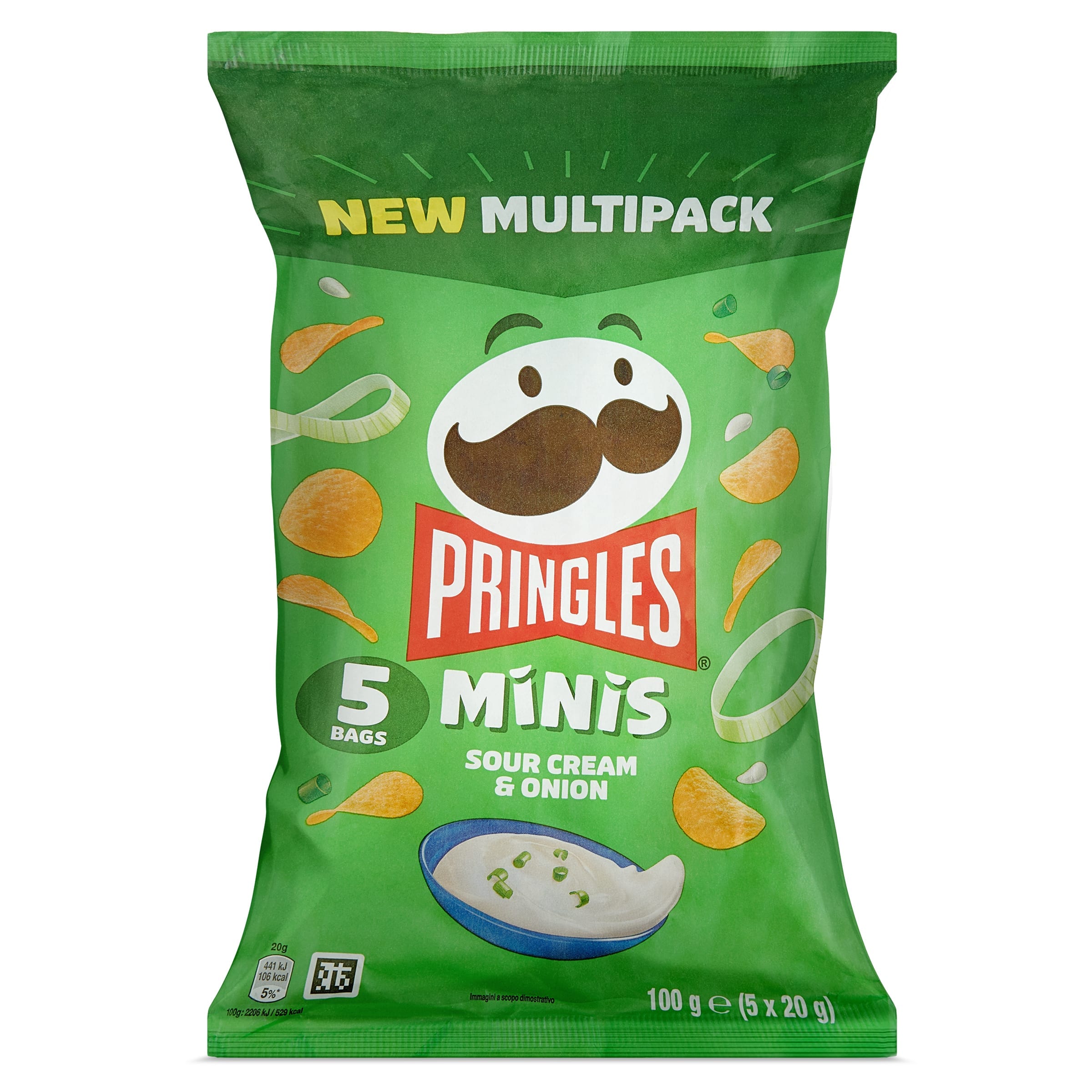 Pringles sour cream & onion mini 5 x 20 g