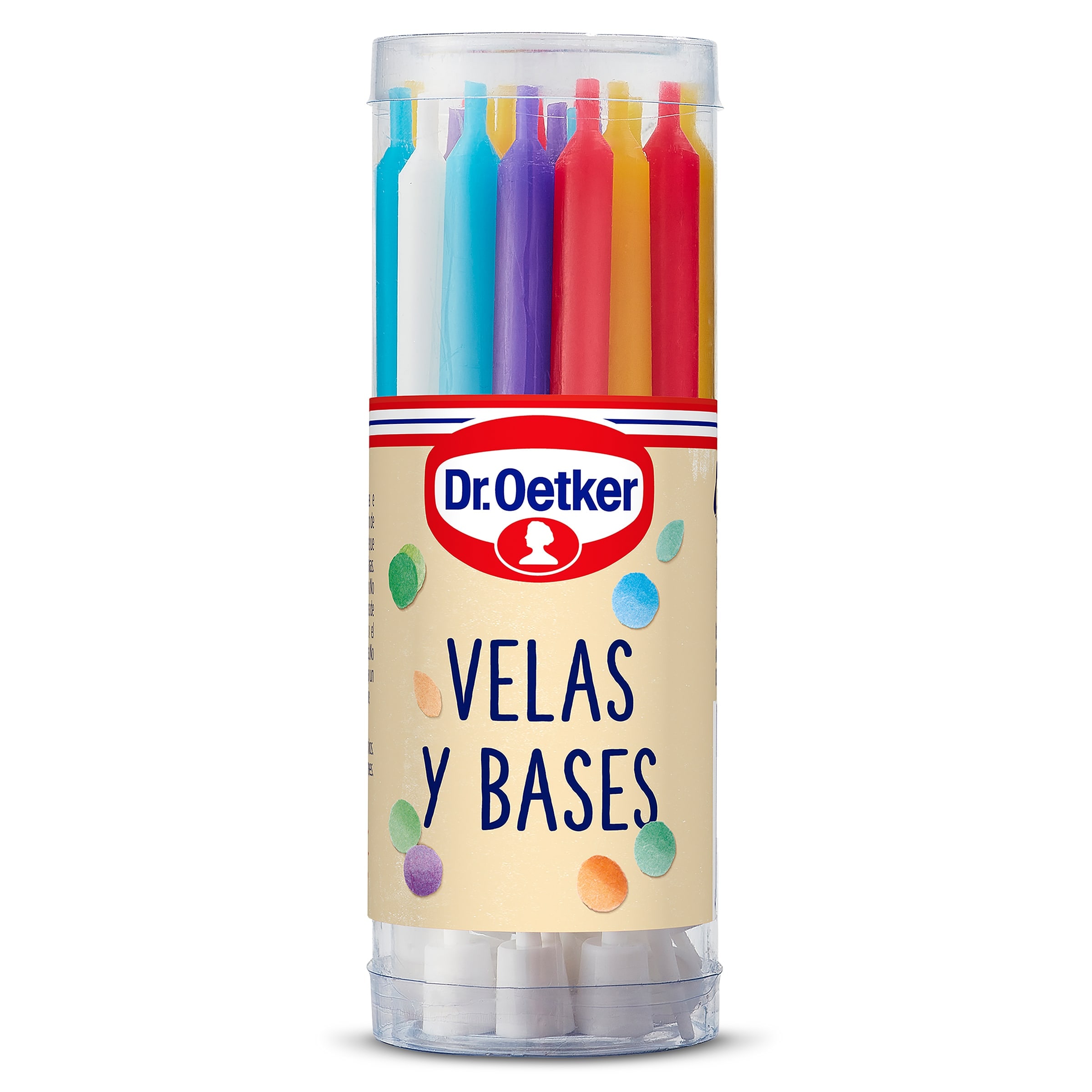 Velas de cumpleaños y bases Dr. Oetker 20 unidades
