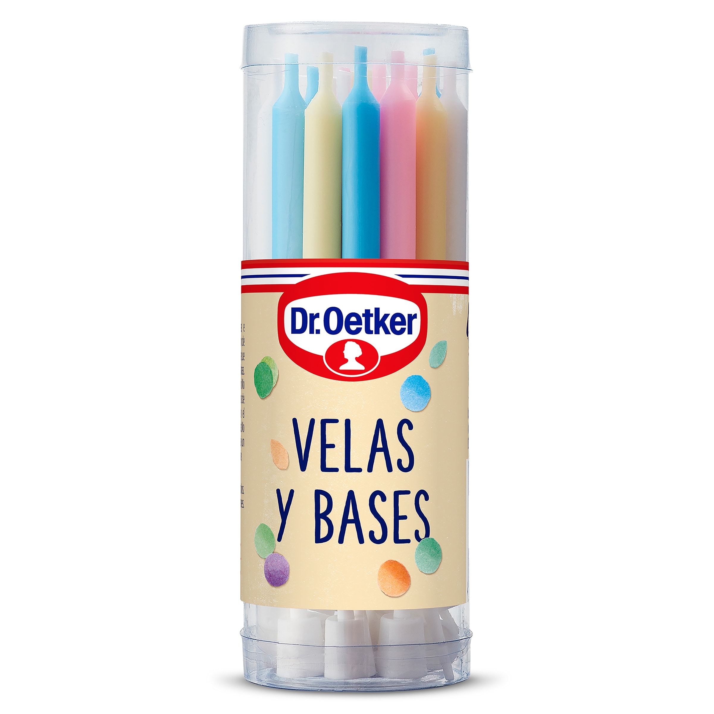 Velas de cumpleaños y bases Dr. Oetker 20 unidades