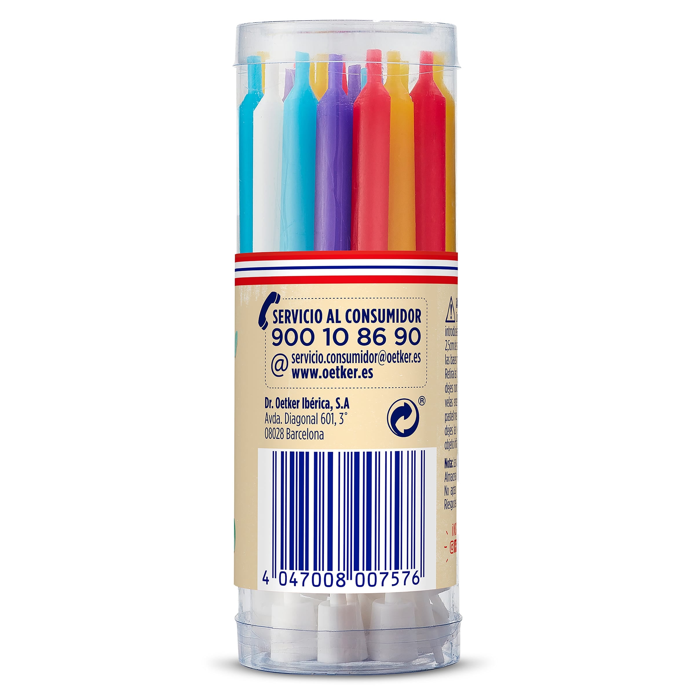 Velas de cumpleaños y bases Dr. Oetker 20 unidades