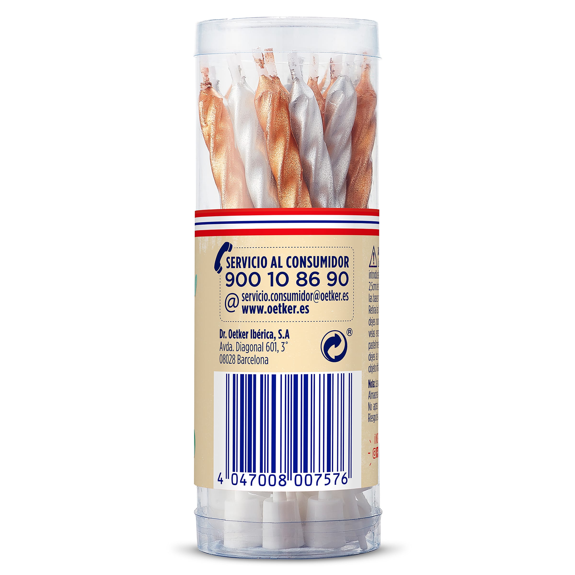 Velas de cumpleaños y bases Dr. Oetker 20 unidades