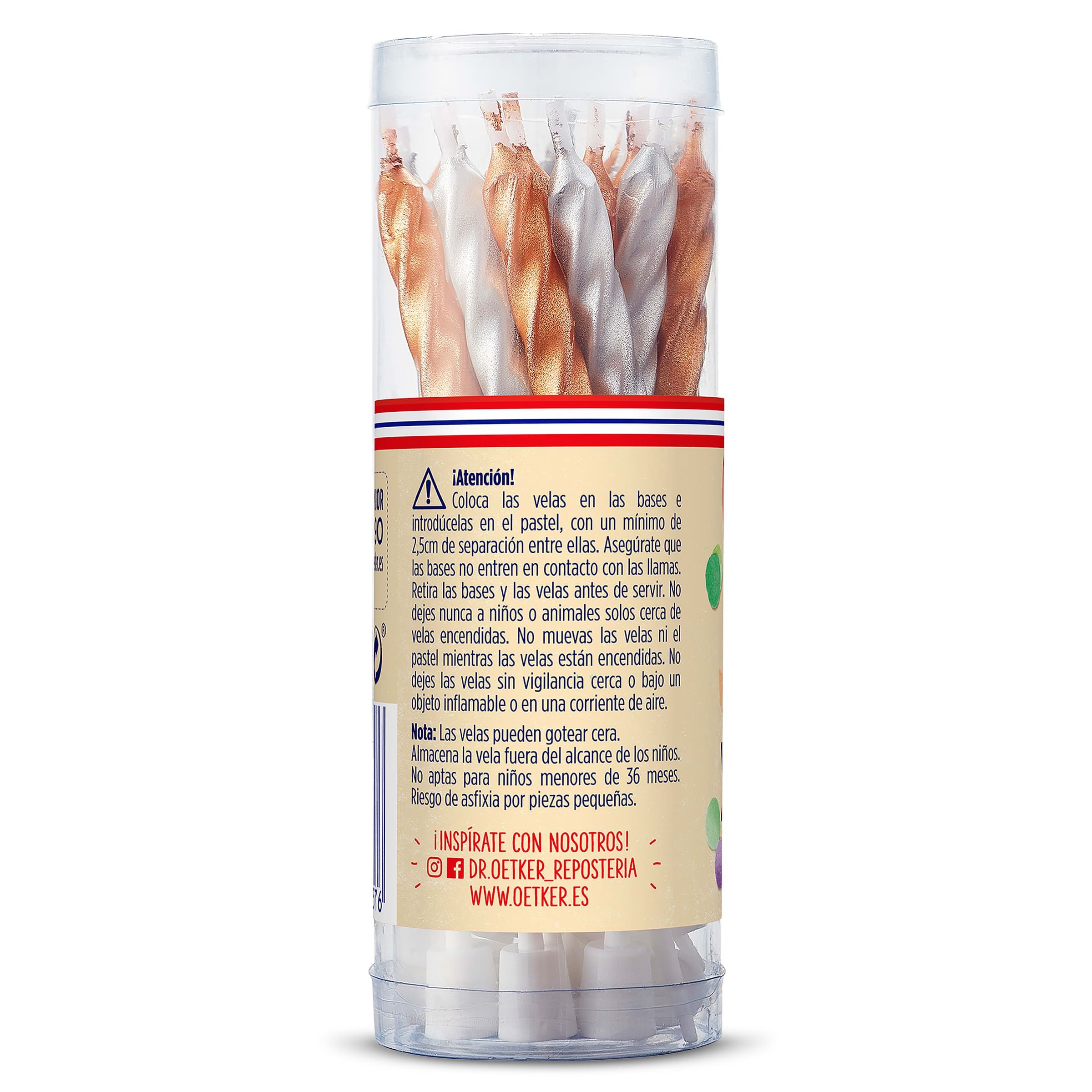 Velas de cumpleaños y bases Dr. Oetker 20 unidades