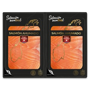 Salmón ahumado Noruego Dia Selección Mundial 2 x 125 g