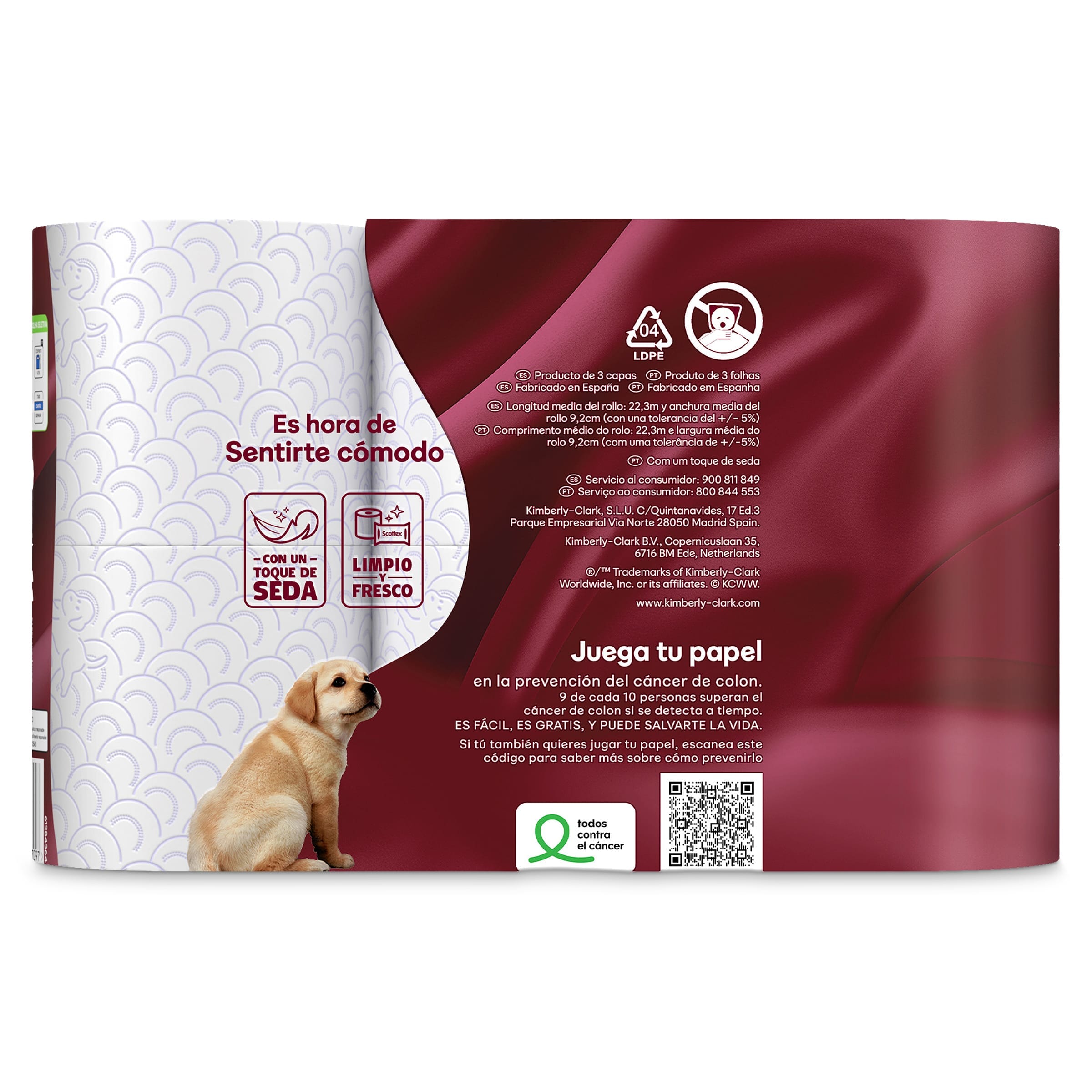 Papel higiénico seda Scottex 4+2 uds