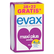 Protegeslip maxi plus Evax 60 unidades