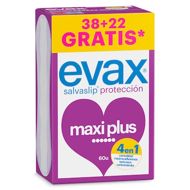 Protegeslip maxi plus Evax 60 unidades-0 Protegeslip maxi plus Evax 60 unidades-0