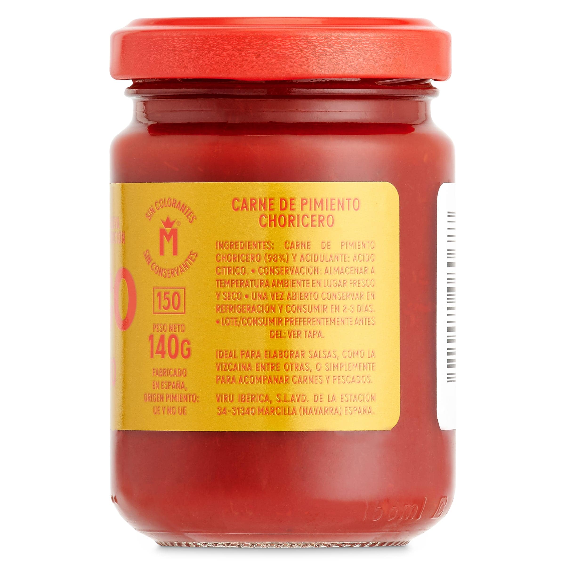 Carne de pimiento choricero Don Molinico 140 g