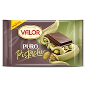 Chocolate puro con pistacho Valor 150 g