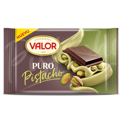 Chocolate puro con pistacho Valor 150 g-0