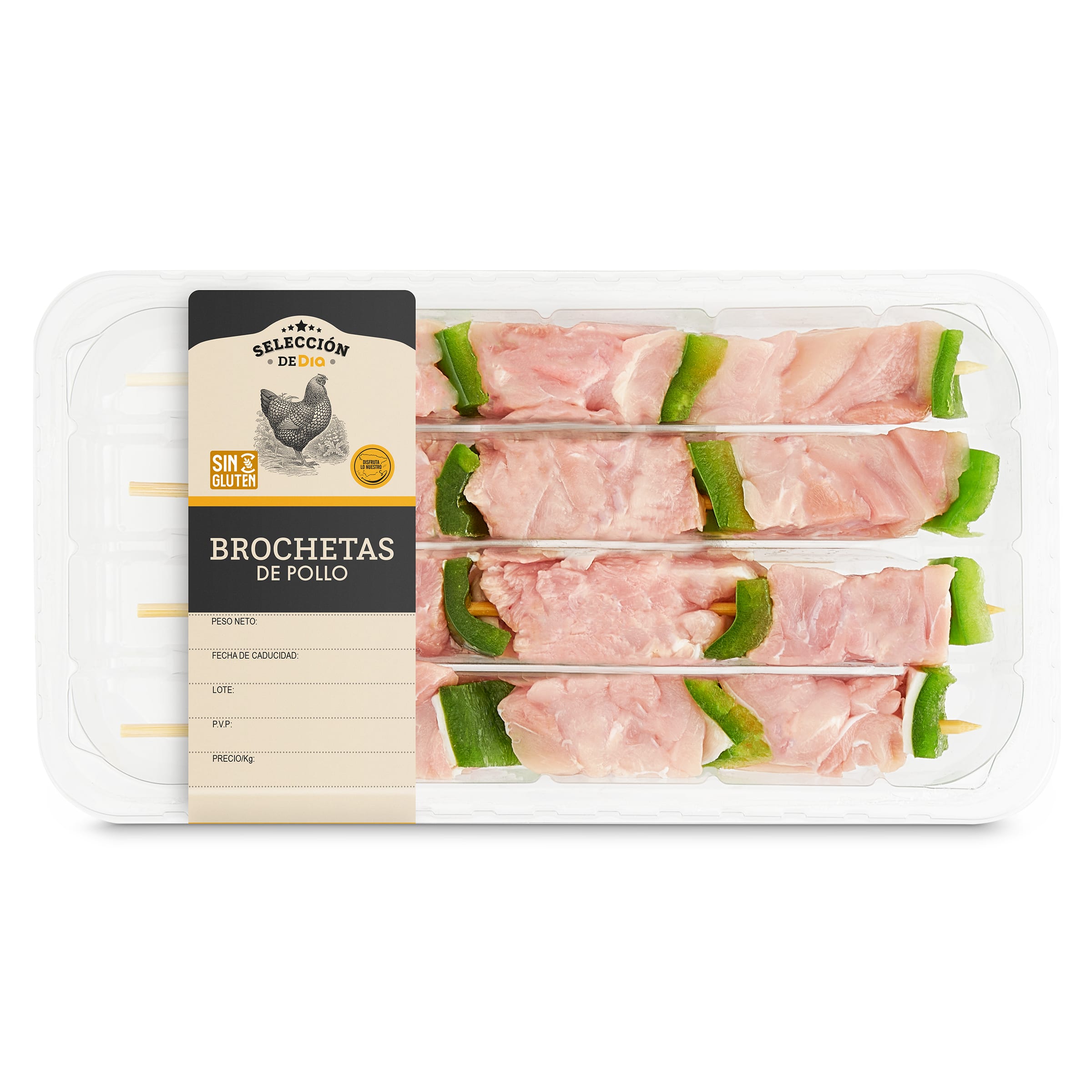 Brochetas de pollo Selección de Dia 450 g aprox.