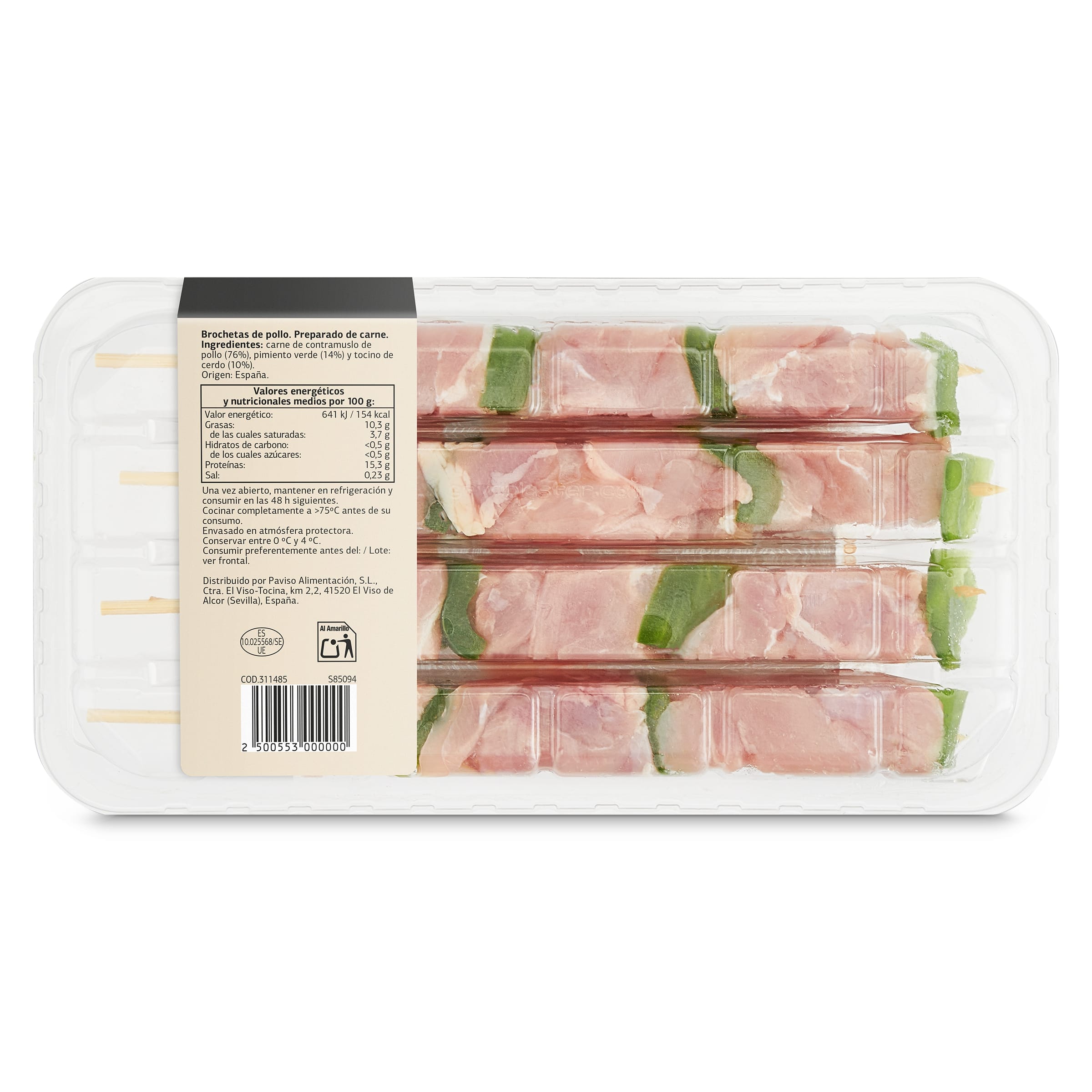 Brochetas de pollo Selección de Dia 450 g aprox.