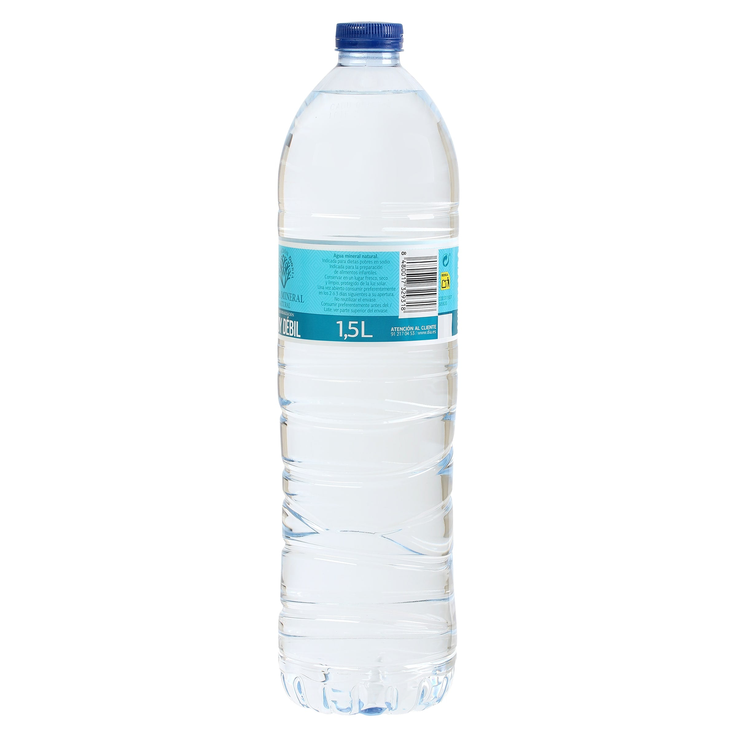 Agua mineral muy débil Dia 1.5 L