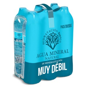 Agua mineral muy débil Dia pack 6 x 1,5 L