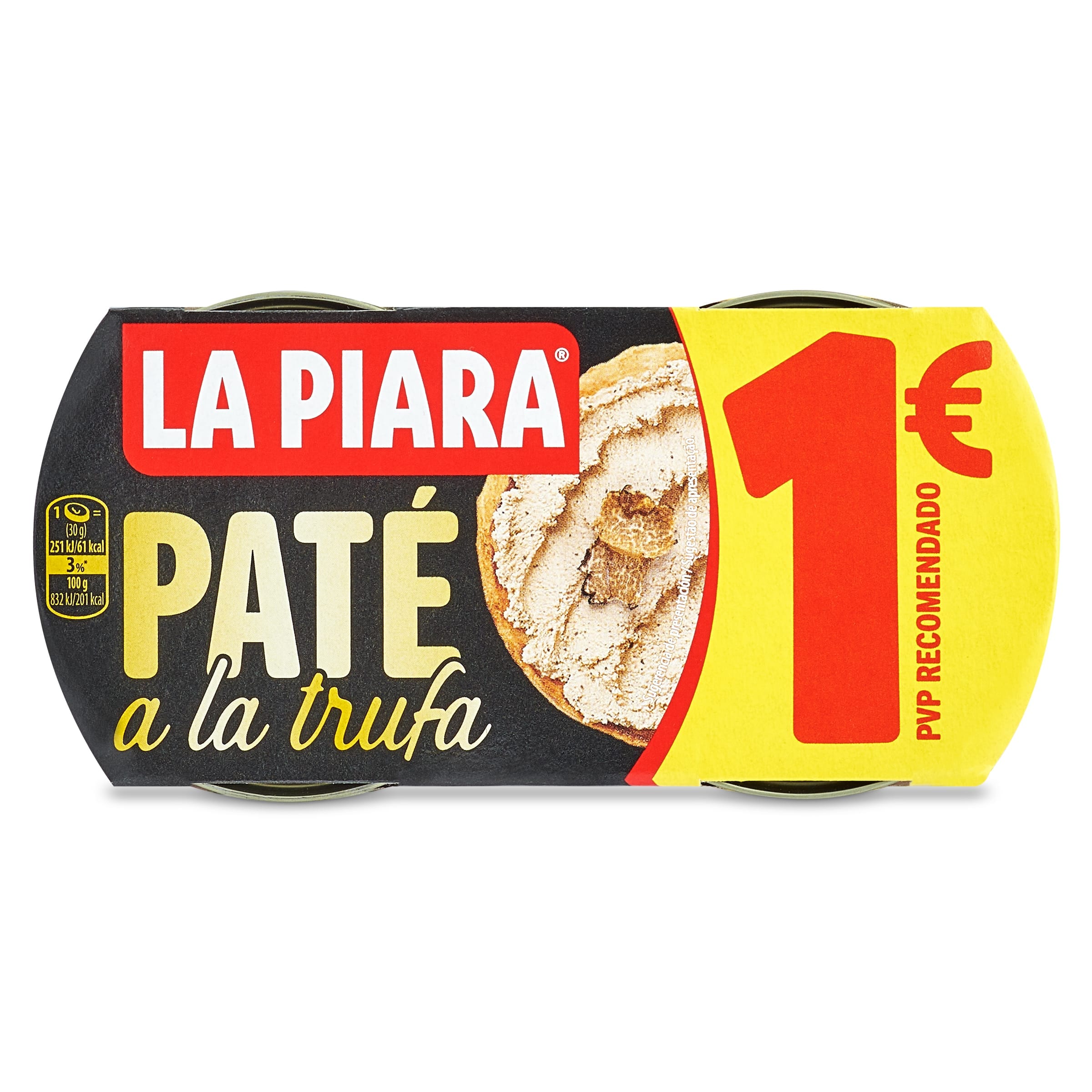 Paté a la trufa La piara 2 x 75 g