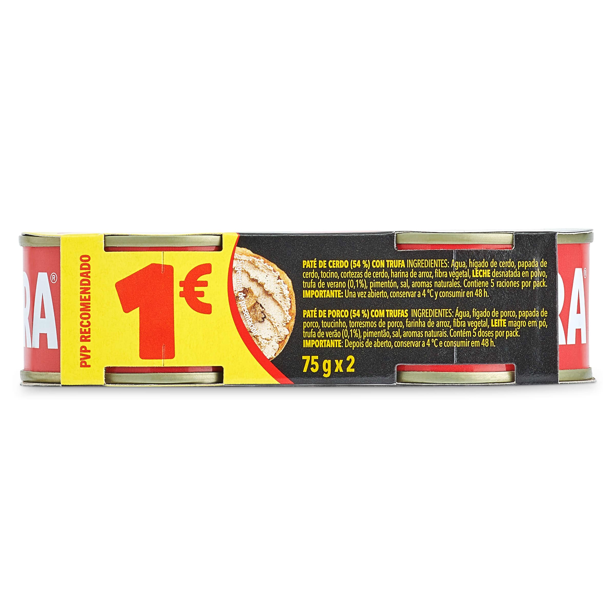 Paté a la trufa La piara 2 x 75 g