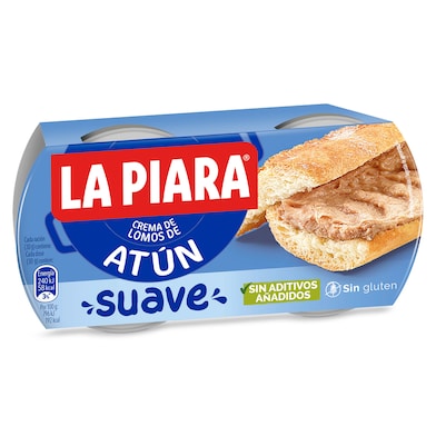 Crema de atún suave La piara 2 x 75 g-0