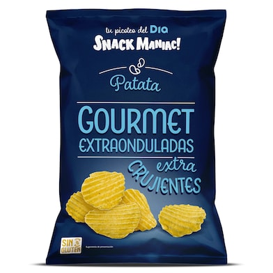 Patatas fritas gourmet extraonduladas Dia Snack Maniac 150 g-0