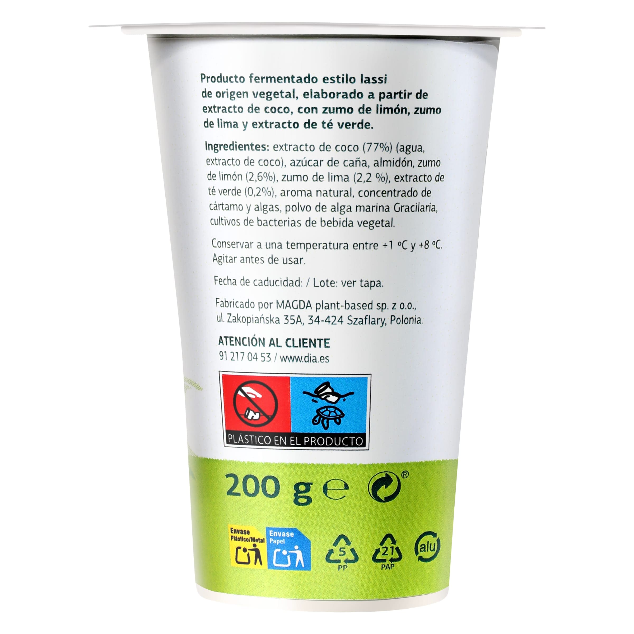 Creamy lima con fermentos Dia Vegedia 200 ml