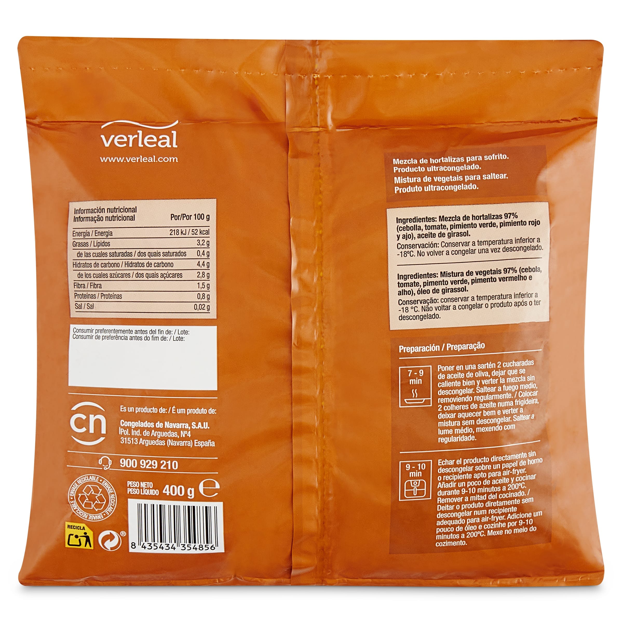 Mezcla para sofrito Verleal 400 g