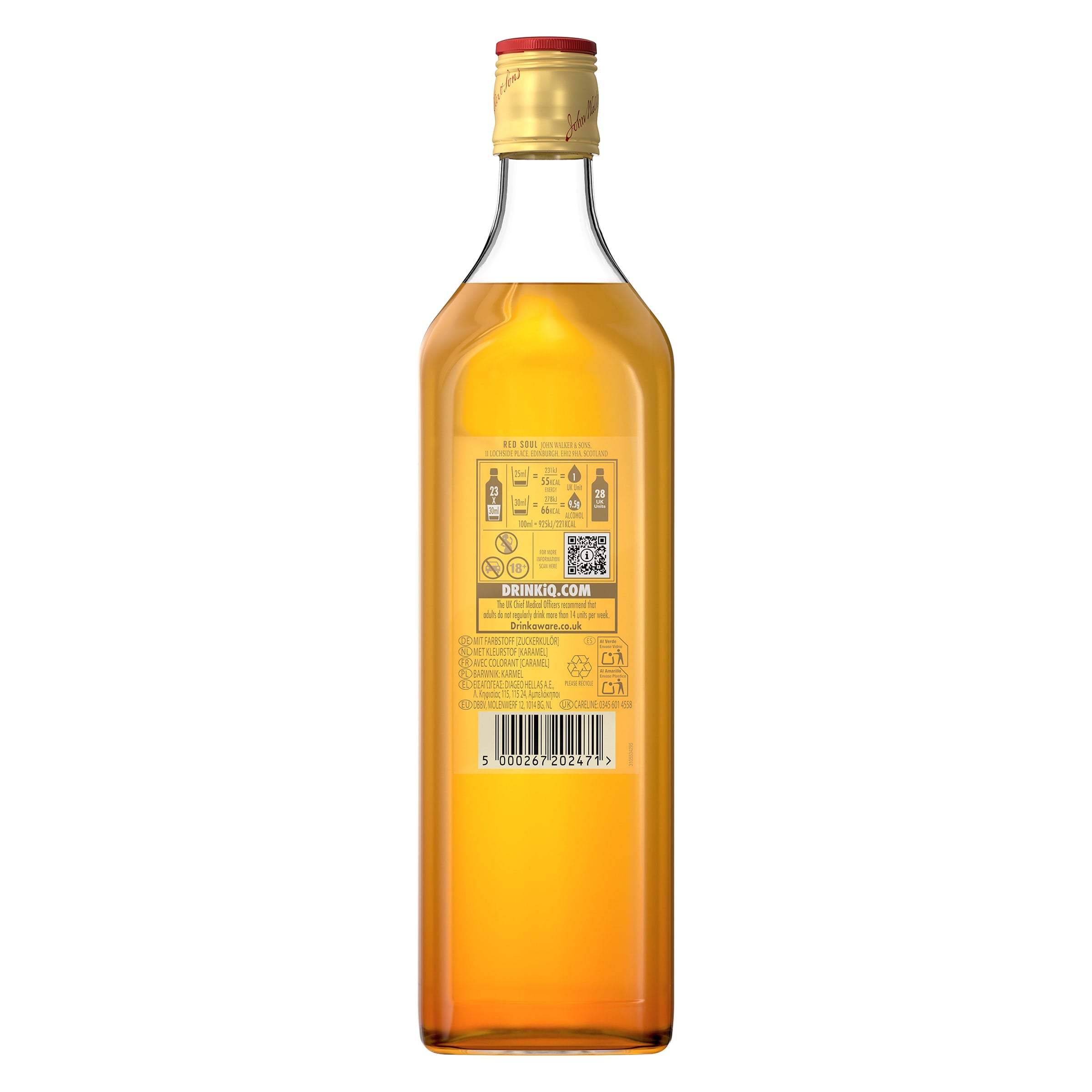 Whisky red soul Johnnie Walker 70 cl