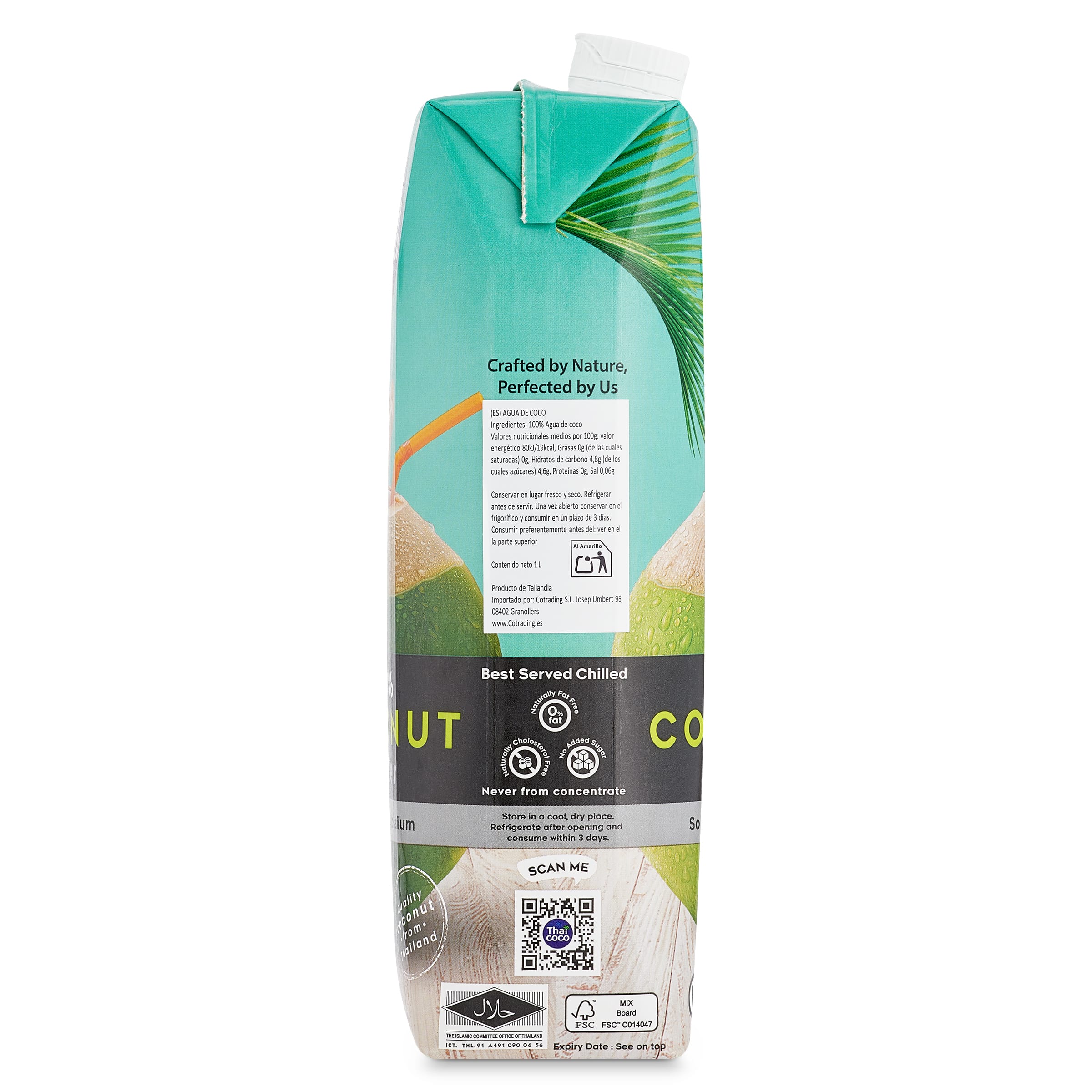 Agua de coco Thai coco 1 L