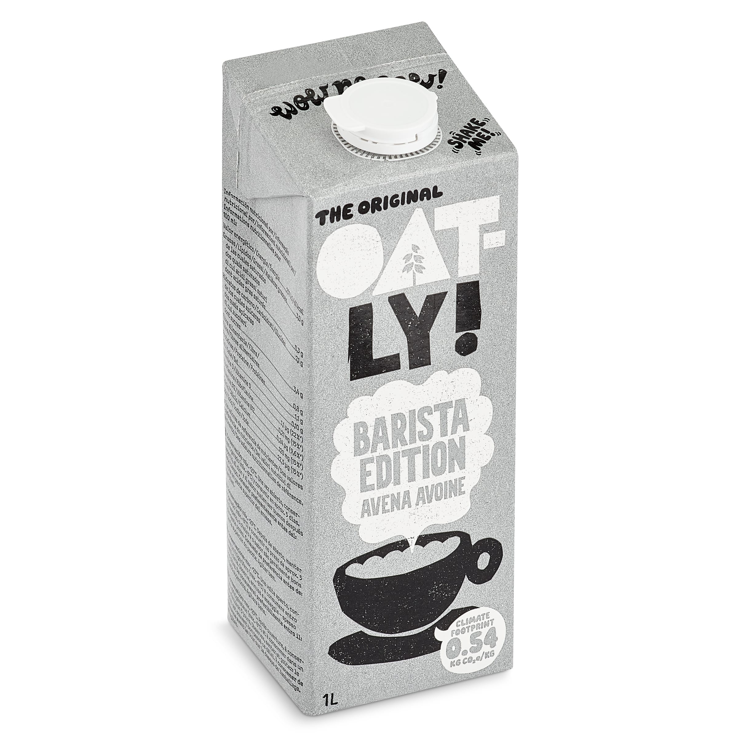 Bebida de avena barista OATLY, brik 1 litro