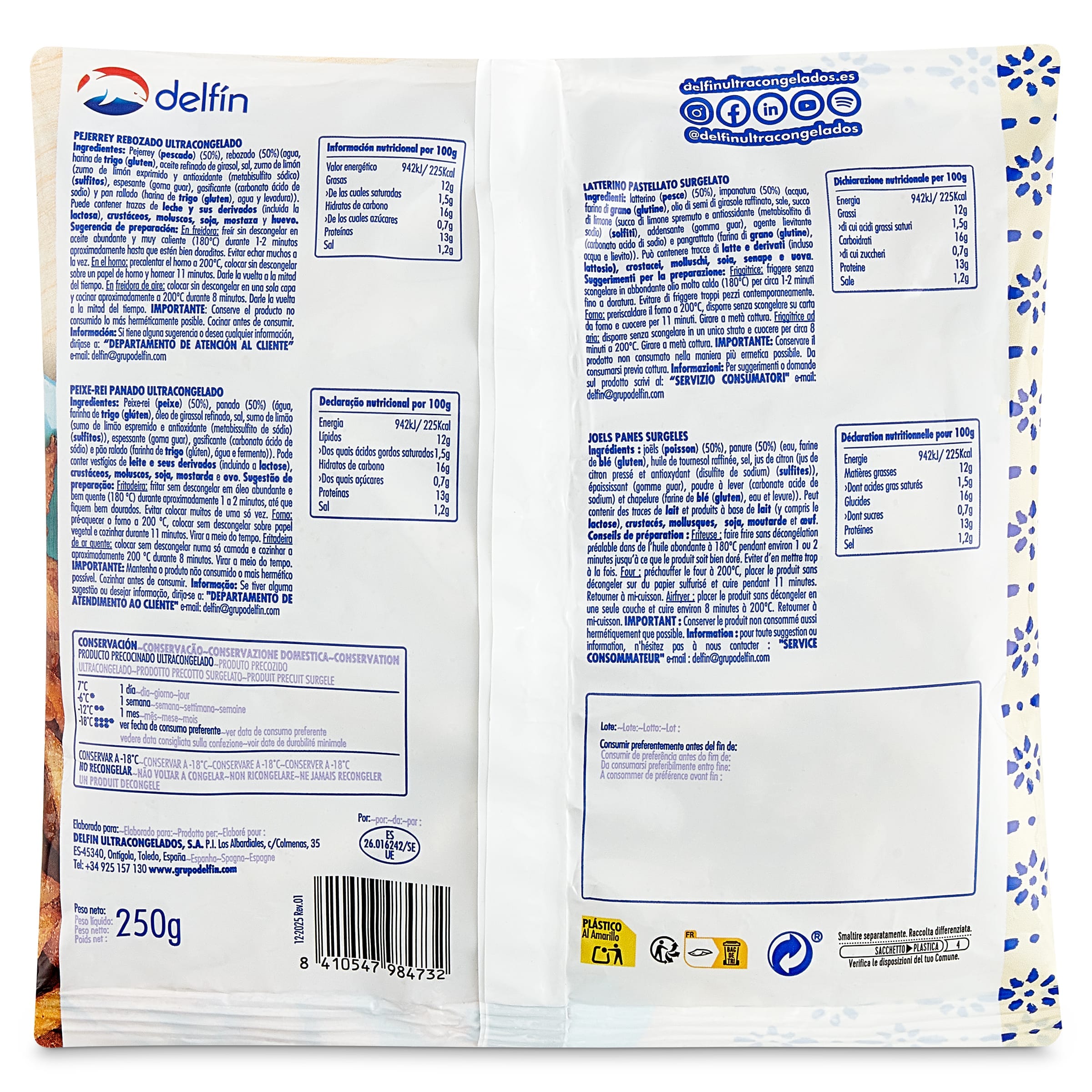 Pescadito frito Delfin 250 g