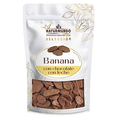 Banana cubierta de chocolate con leche Dia Naturmundo 125 g-0 Banana cubierta de chocolate con leche Dia Naturmundo 125 g-0