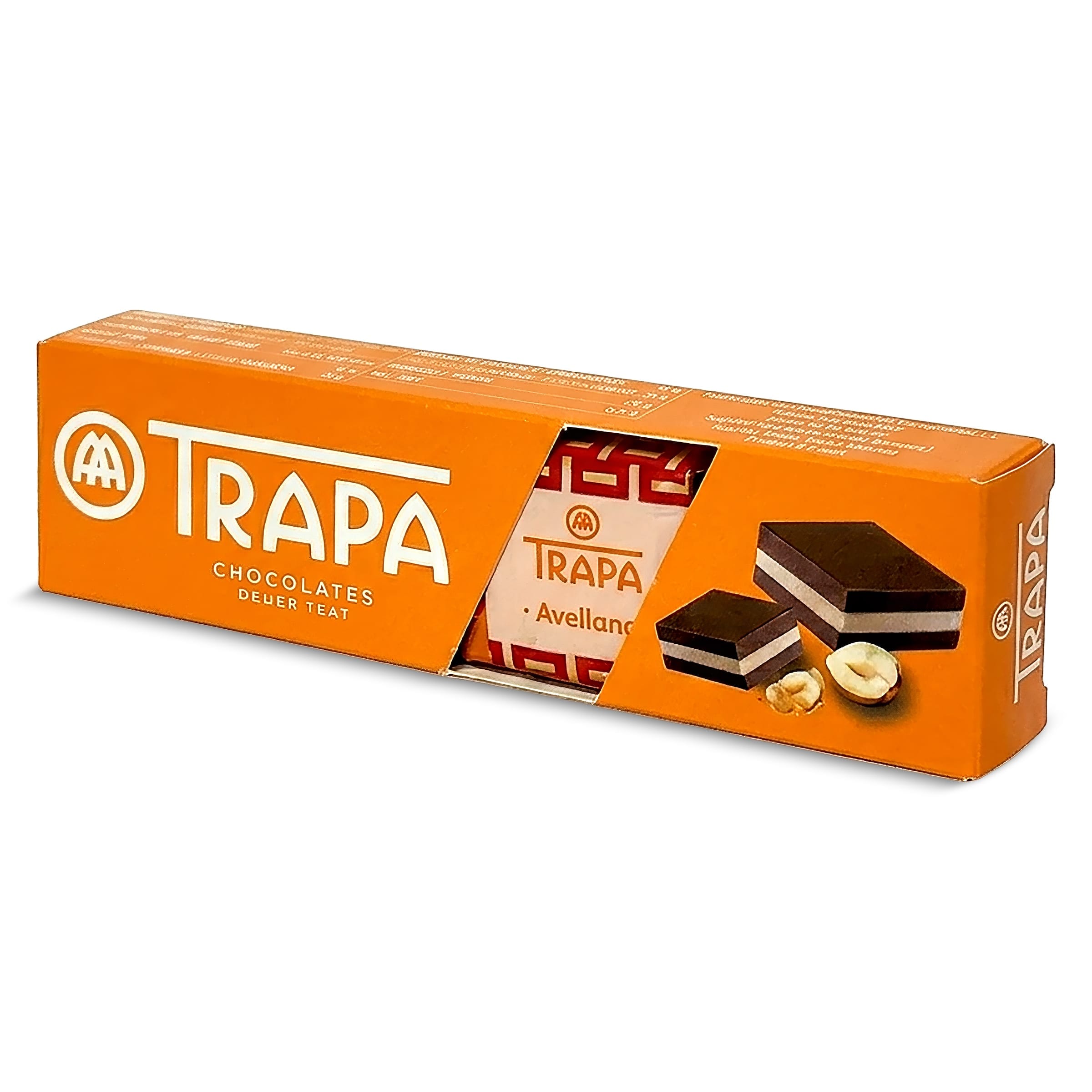 Bombones cortados avellana Trapa 40 g