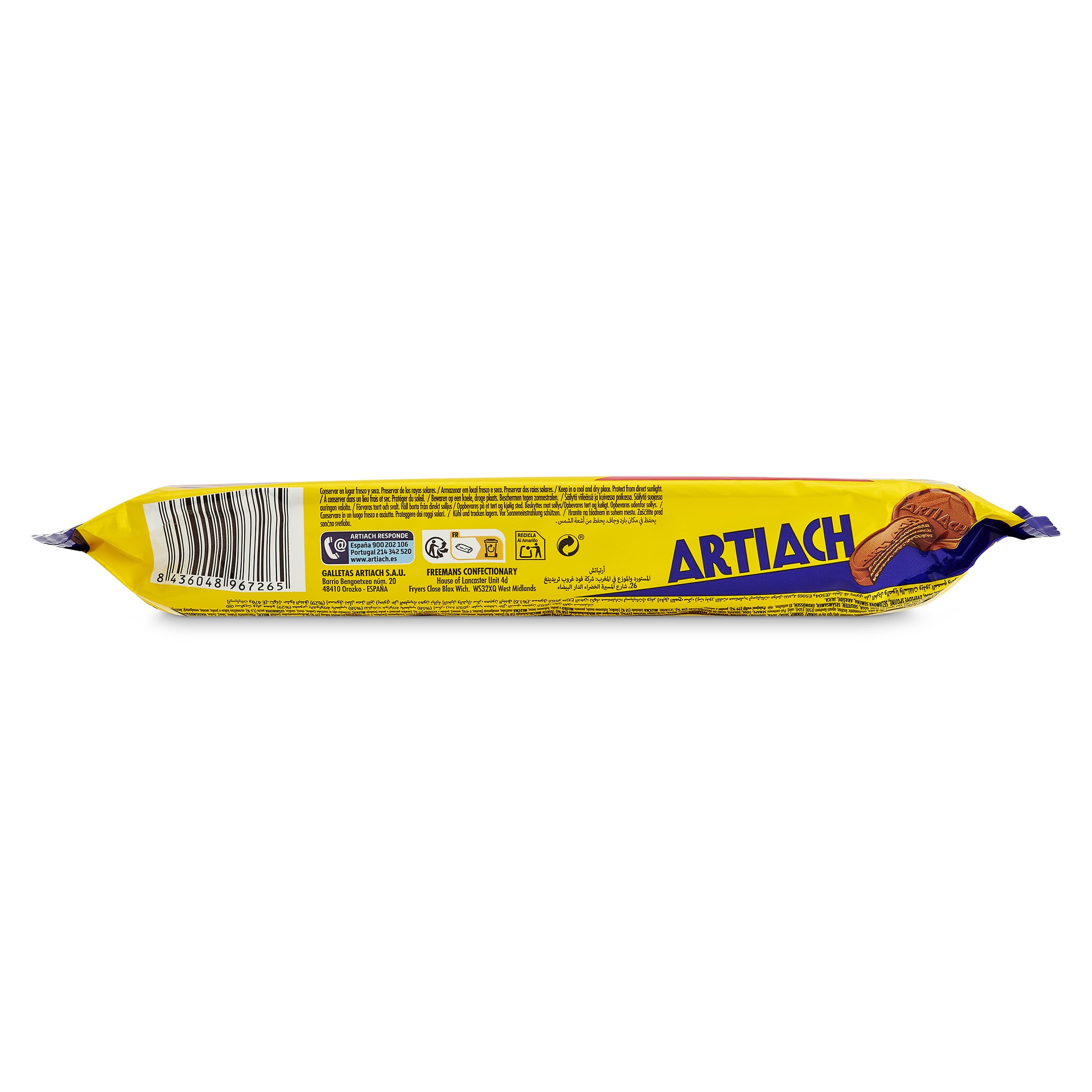 Galletas wafers chocolate con leche Artiach 142 g