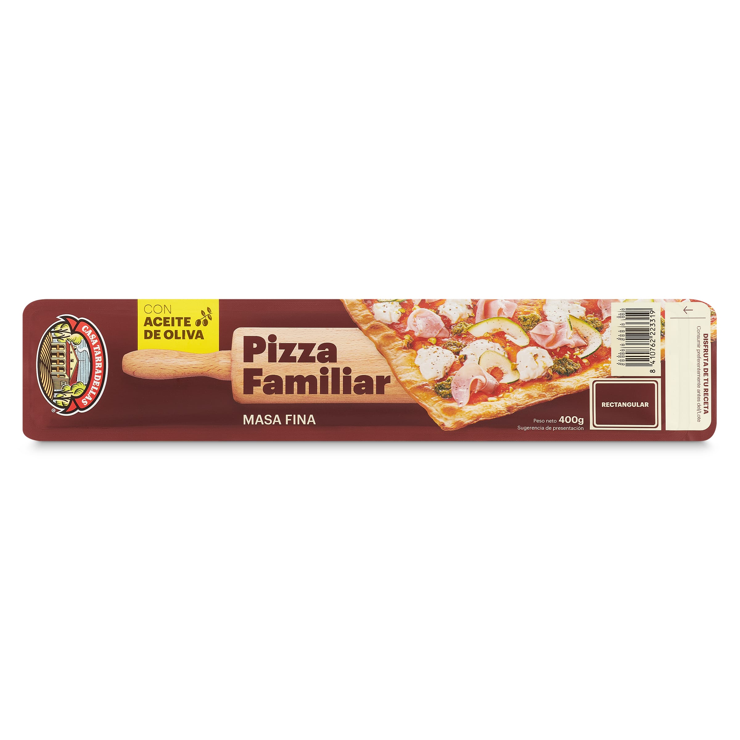 Masa fina para pizza familiar Casa Tarradellas 400 g