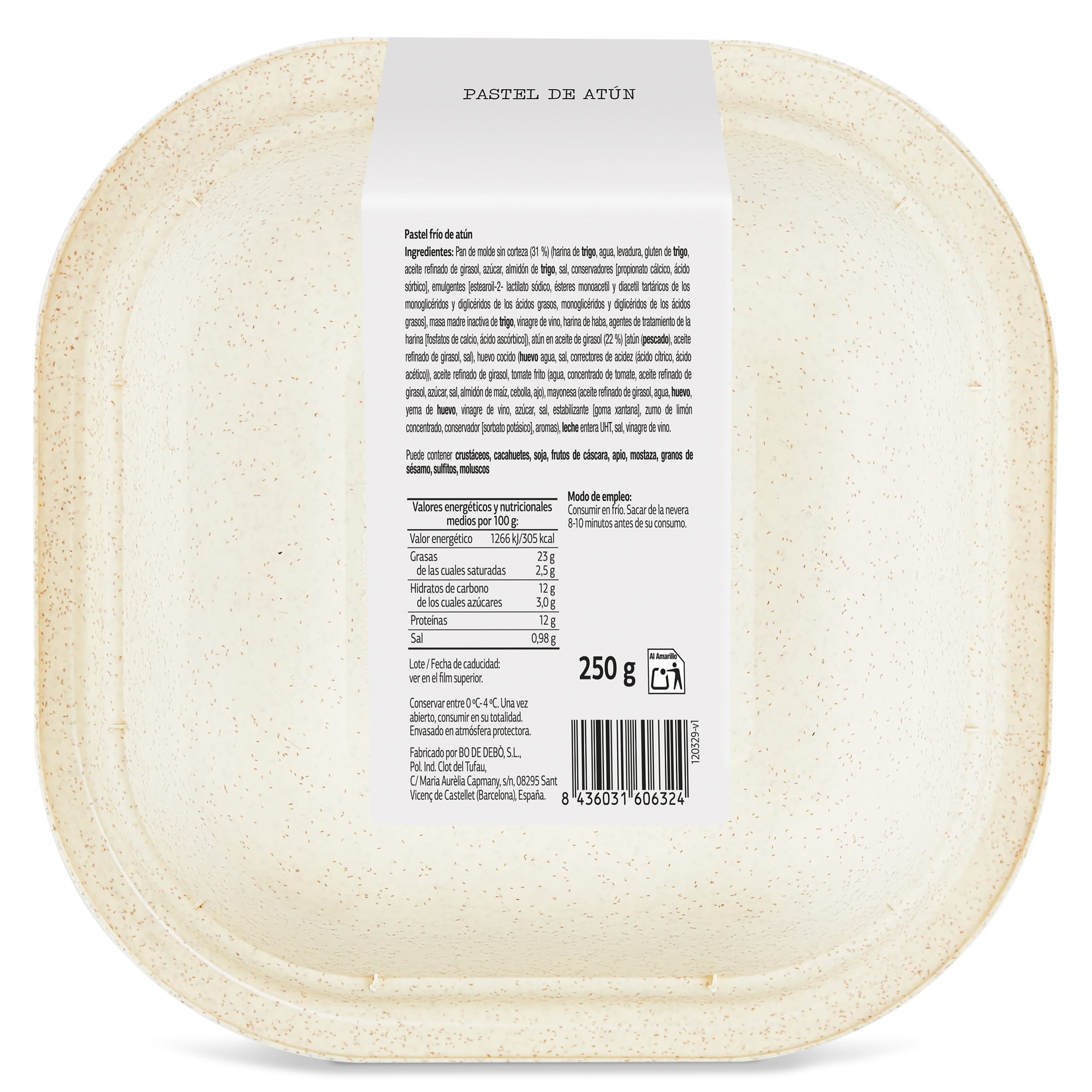 Pastel de atún Selección de Dia 250 g
