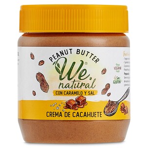 Crema de cacahuete con caramelo y sal We Natural 340 g