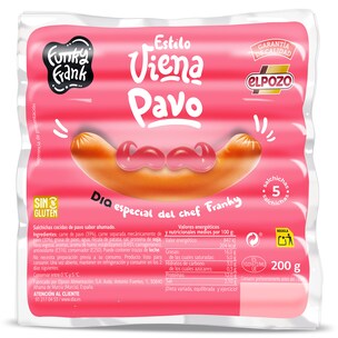 Salchichas viena de pavo Dia Funky Frank 3 x 200 g