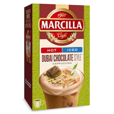 Café soluble cappuccino chocolate Dubai Marcilla 120 g-0 Café soluble cappuccino chocolate Dubai Marcilla 120 g-0