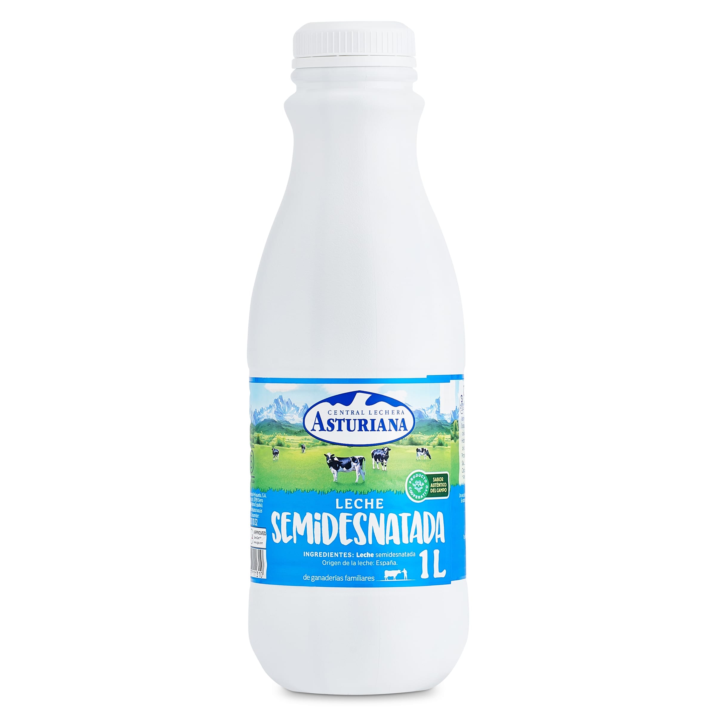 Leche semidesnatada Central Lechera Asturiana 1 L