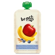 Alimento infantil con puré de manzana, plátano, arándano y avena Be Plus 120 g