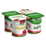 Kéfir de fresa y frambuesa Activia 4 x 125 g