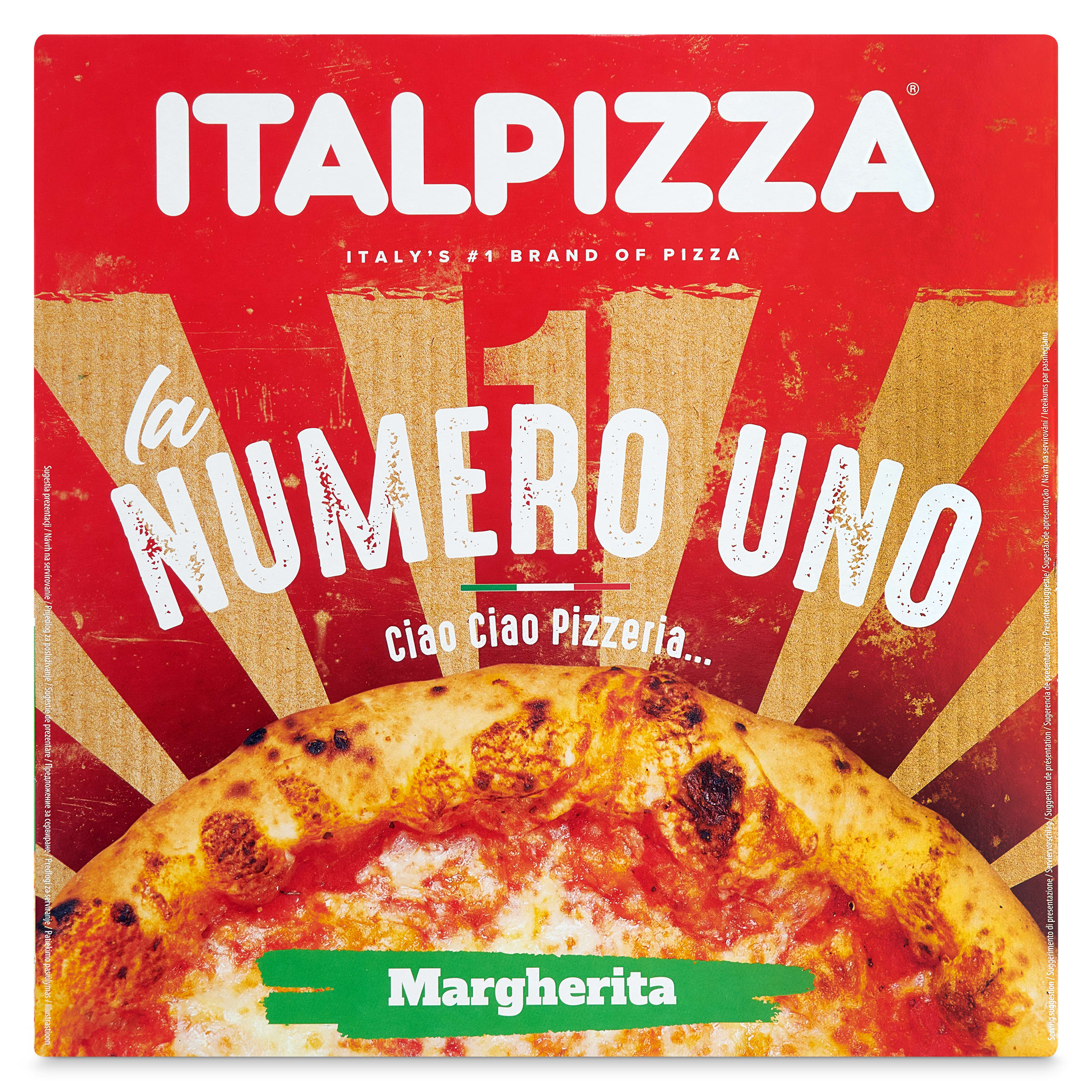 Pizza margarita número uno Italpizza 410 g