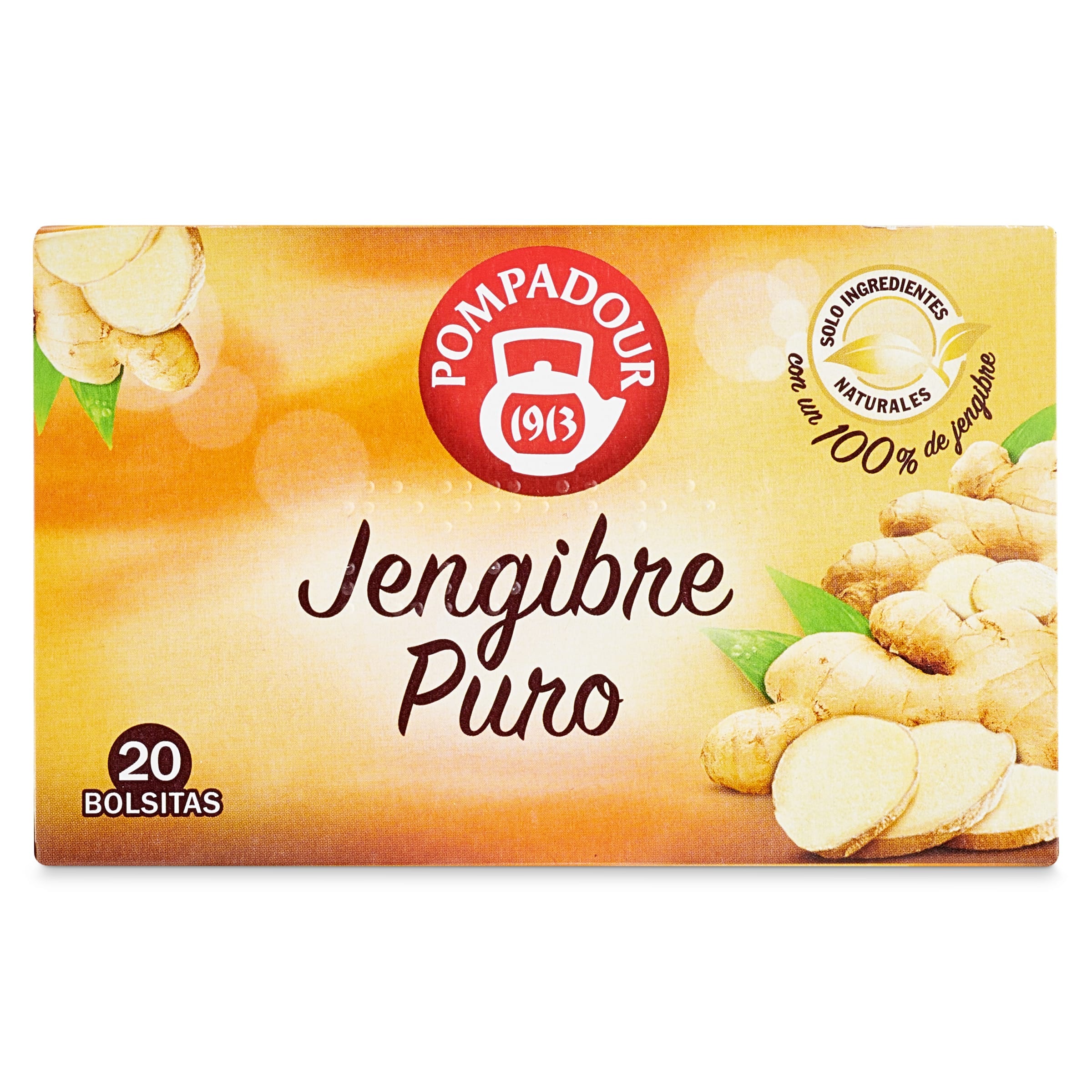Infusión de jengibre Pompadour 20 unidades