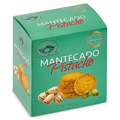 Mantecados de pistacho La flor de Antequera 190 g-0 Mantecados de pistacho La flor de Antequera 190 g-0