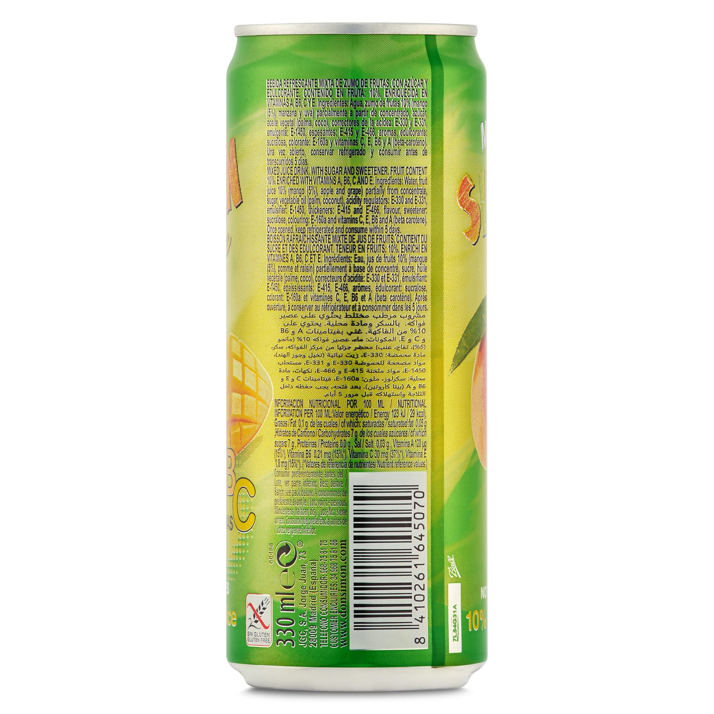 Simon Life de mango 330 ml