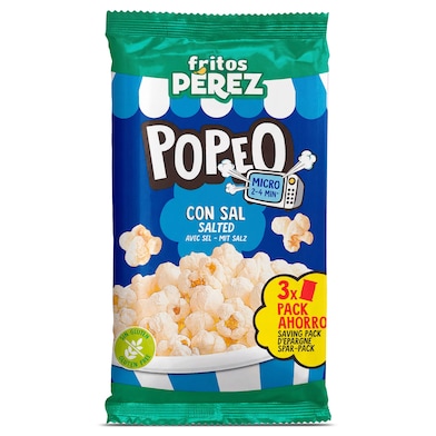 Palomitas con sal para microondas Fritos Pérez 300 g-0