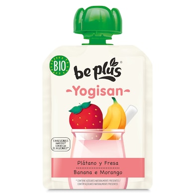 Alimento infantil lácteo con puré de fresa y plátano Be Plus 90 g-0 Alimento infantil lácteo con puré de fresa y plátano Be Plus 90 g-0