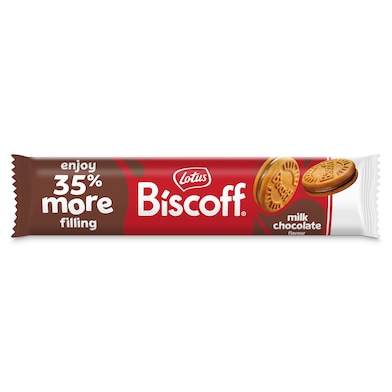 Galletas caramelizadas rellenas de chocolate Lotus Biscoff 154 g-0