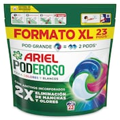 Detergente en cápsulas poderoso Ariel caja 23 lavados