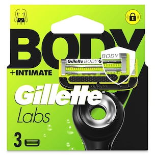 Recambio maquinilla de afeitar body intimate Gillette Labs 3 unidades