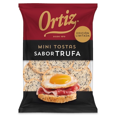 Mini tostas sabor trufa Ortiz 90 g-0 Mini tostas sabor trufa Ortiz 90 g-0