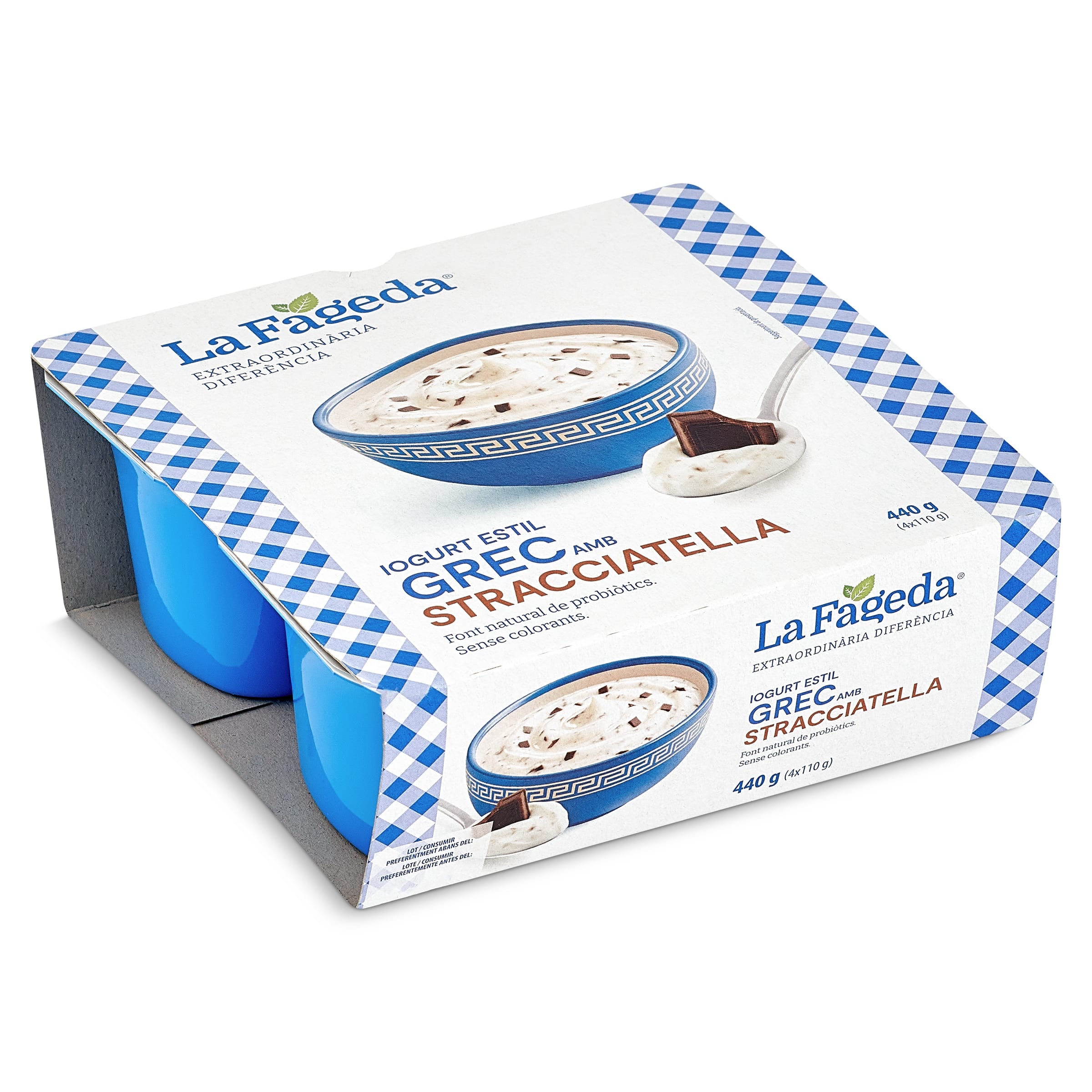 LA FAGEDA Iogurt grec de stracciatella 4 x 110 g