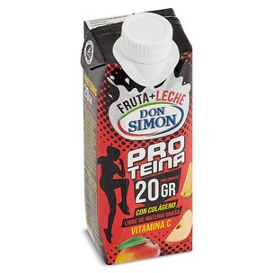 Bebida de fruta y leche alta en proteínas Don Simón 330 ml